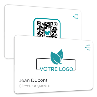 Carte à puce personnalisable - carte de visite numérique NFC