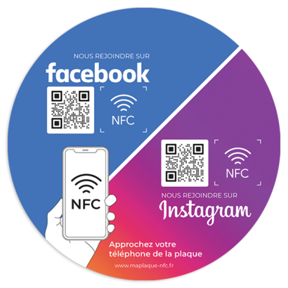 Stickers NFC Duo Facebook/Instagram