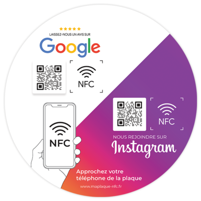 Stickers NFC Duo Google/Instagram