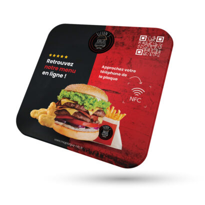 Plaque NFC Menu
