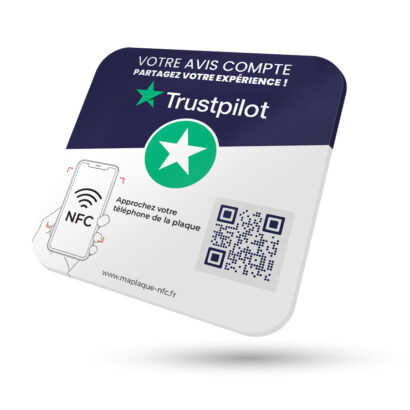 Plaque NFC Trustpilot