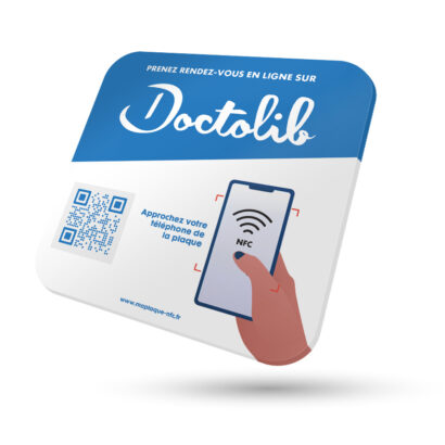 Plaque RDV Doctolib