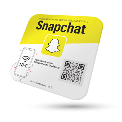 Plaque NFC Snapchat